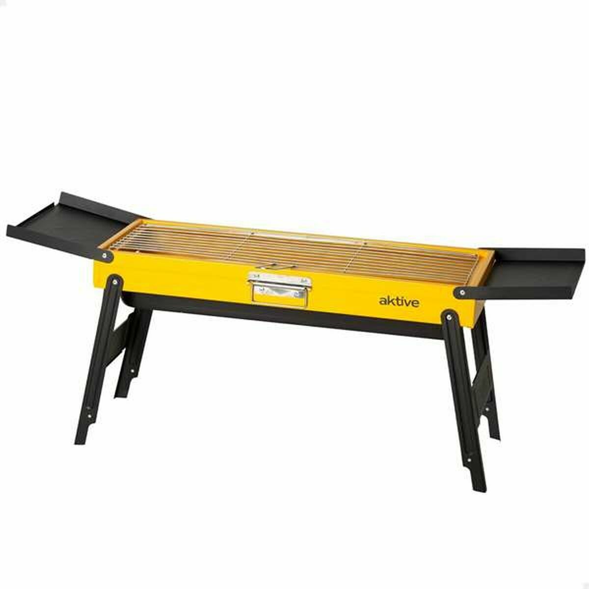 Churrasco Portátil Aktive Aço 89 x 32 x 22 cm Amarelo