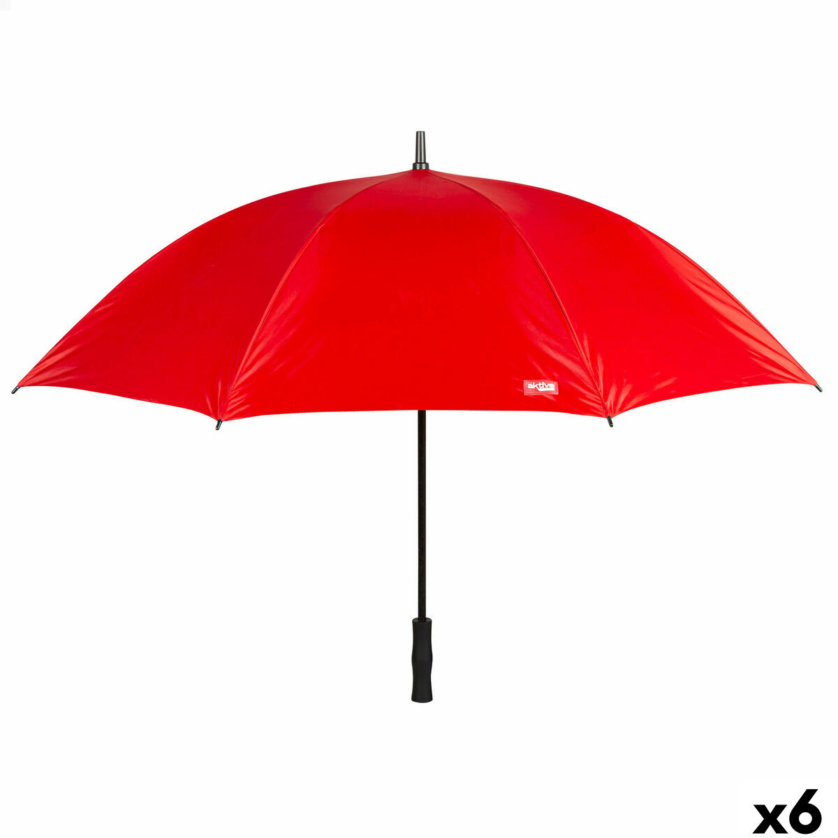Guarda-Chuva Aktive Vermelho Ø 150 cm 150 x 96 x 150 cm (6 Unidades)
