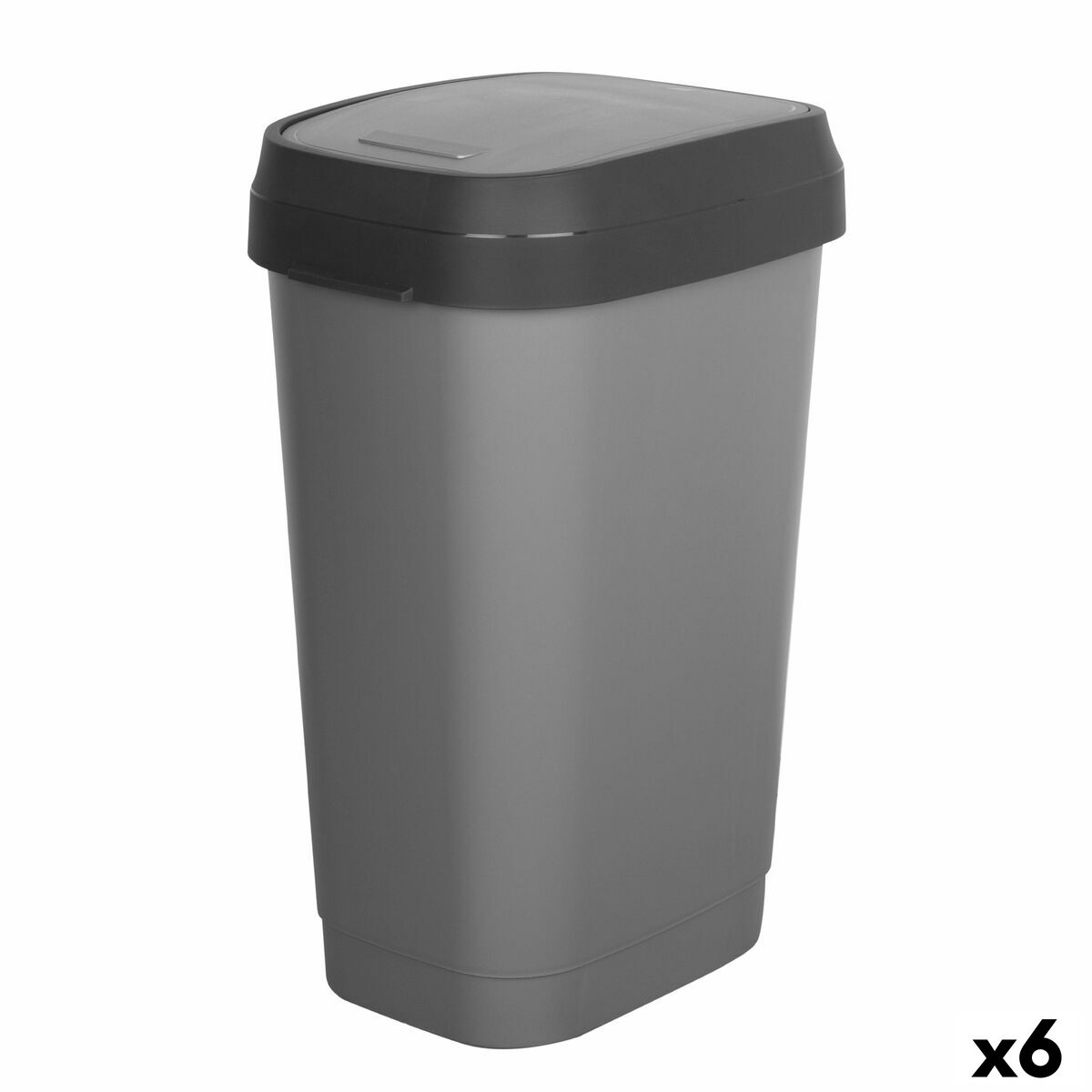 Caixote do lixo Curver Cinzento escuro Plástico 50 L (6 Unidades)
