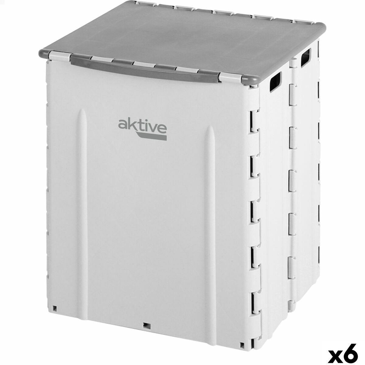 Caixote do lixo Aktive Polipropileno TPR 31 x 38 x 27 cm (6 Unidades)