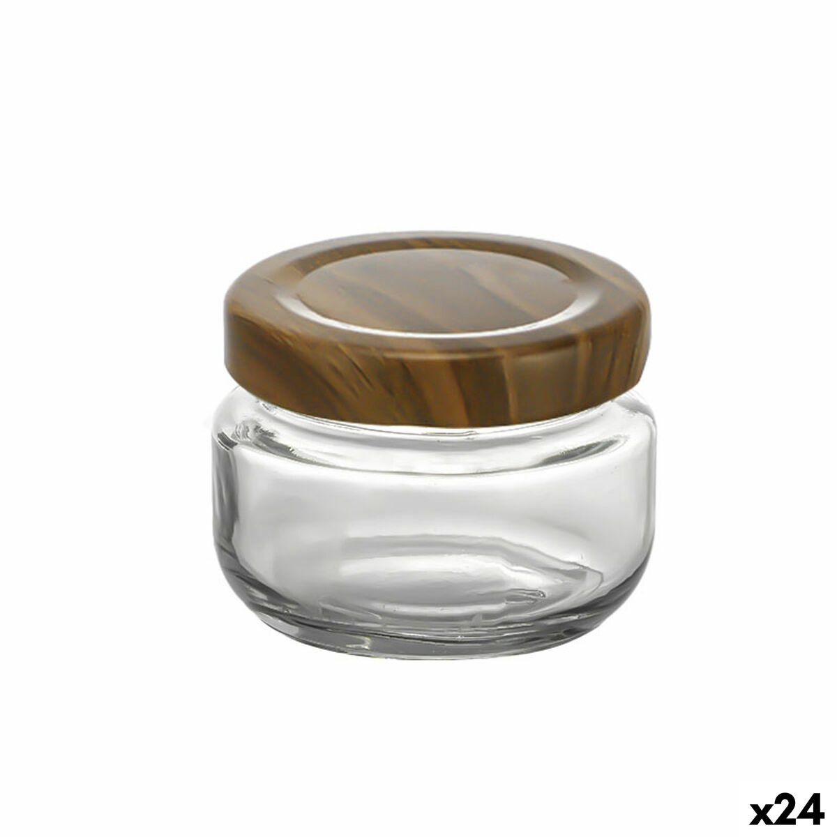 Frasco de Vidro La Mediterránea WOOD 140 ml (24 Unidades)