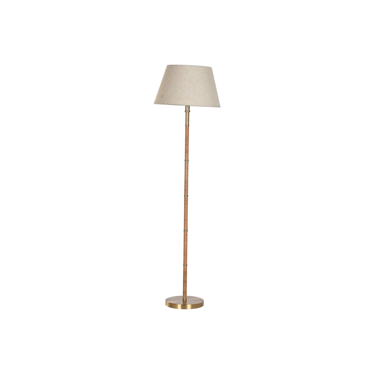 Luminária de chão Home ESPRIT Bege Dourado Natural 50 W 220 V 42 x 42 x 154 cm