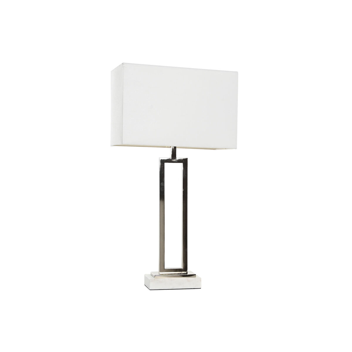 Lâmpada de mesa Home ESPRIT Branco Prateado 50 W 220 V