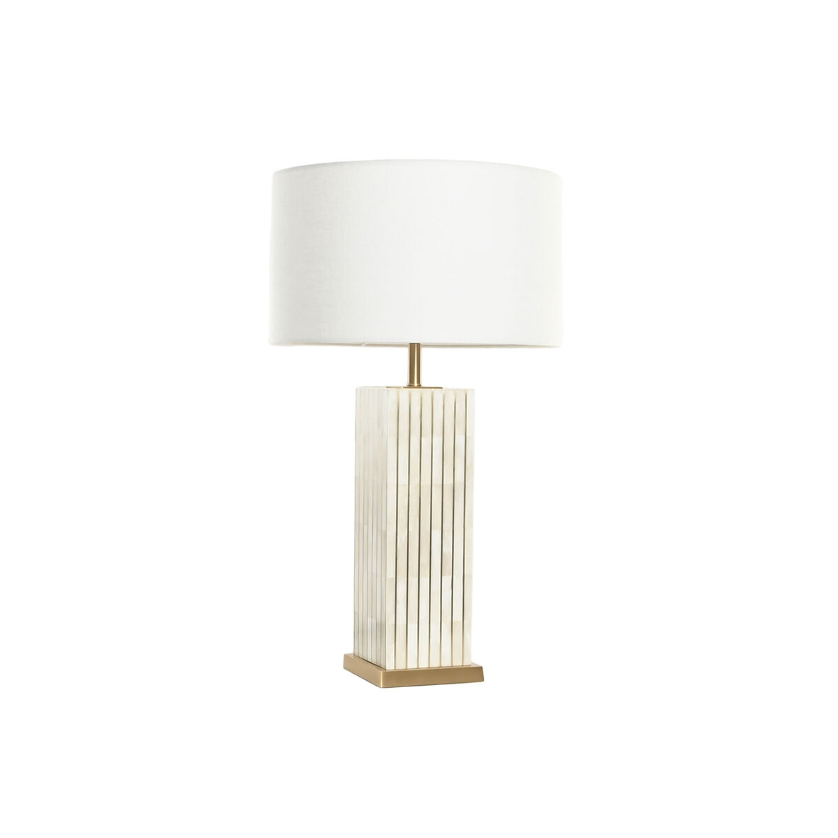 Lâmpada de mesa Home ESPRIT Bege Dourado 50 W 220 V