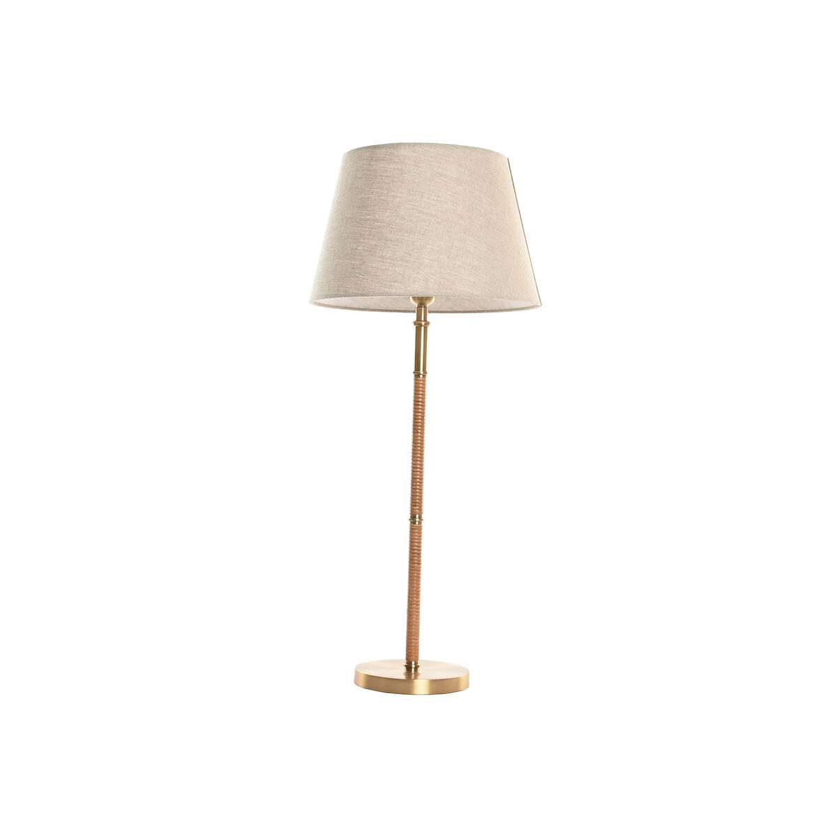 Lâmpada de mesa Home ESPRIT Bege Dourado Natural 50 W 220 V