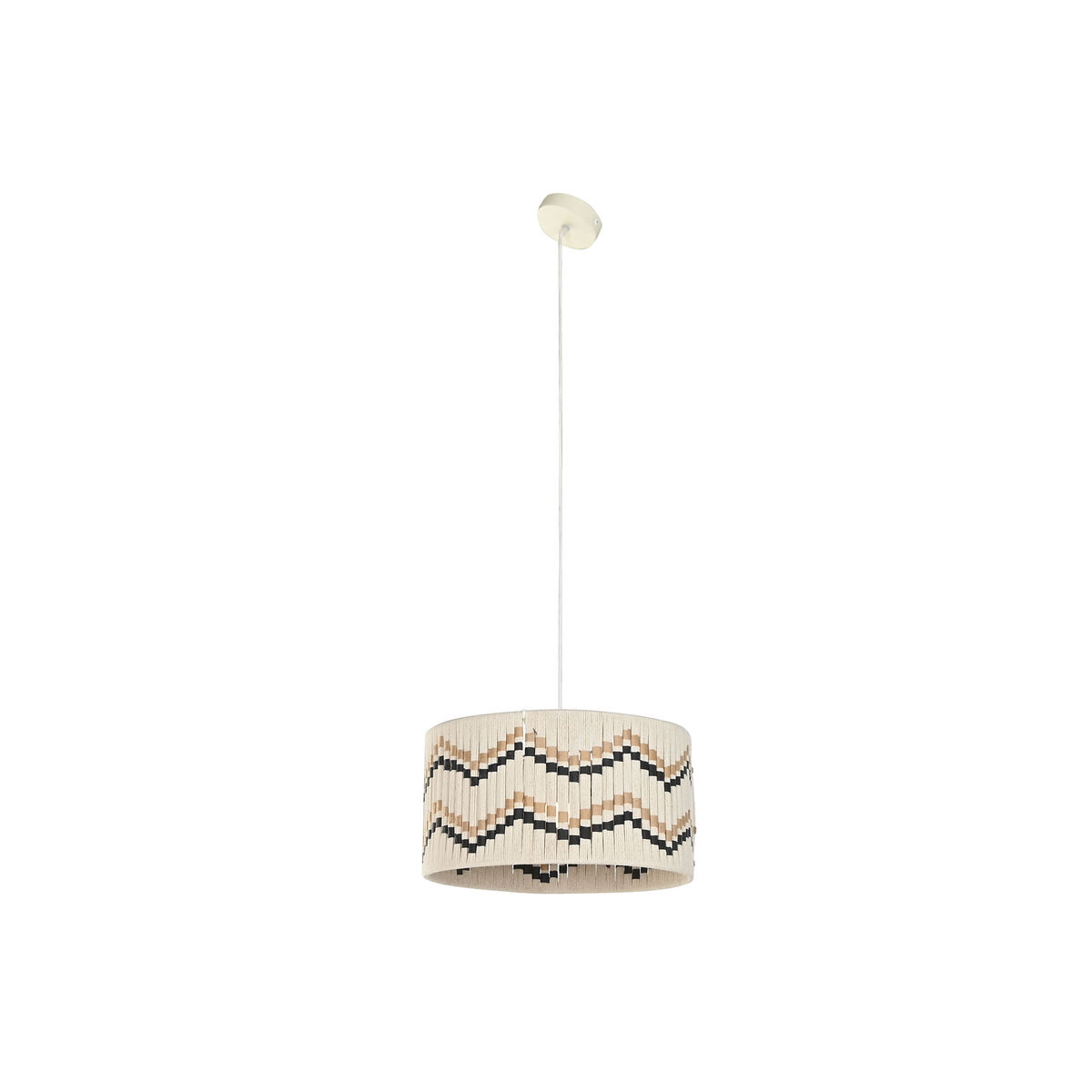 Candeeiro de teto Home ESPRIT Duas cores Ráfia 50 W 39 x 39 x 21 cm
