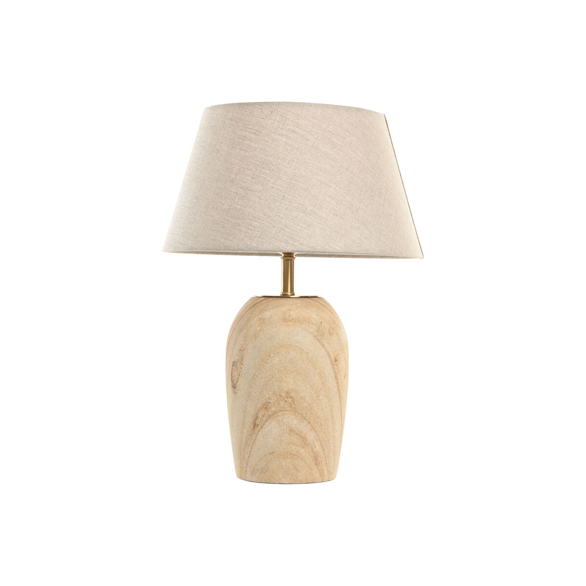 Lâmpada de mesa Home ESPRIT Bege Dourado Natural 50 W 220 V
