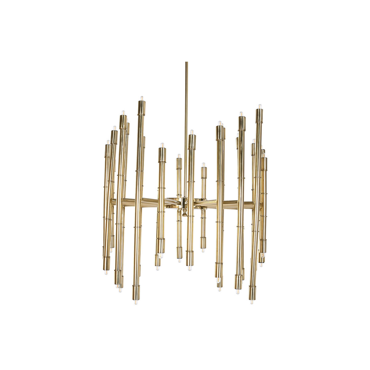 Candeeiro de teto Home ESPRIT Dourado Metal Aço 74 x 74 x 138 cm