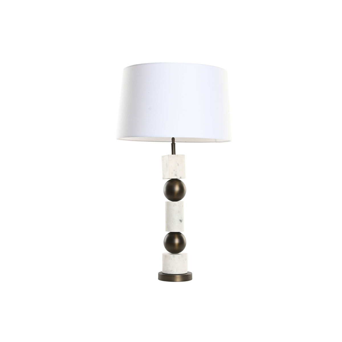 Lâmpada de mesa Home ESPRIT Branco Bronze 50 W 220 V
