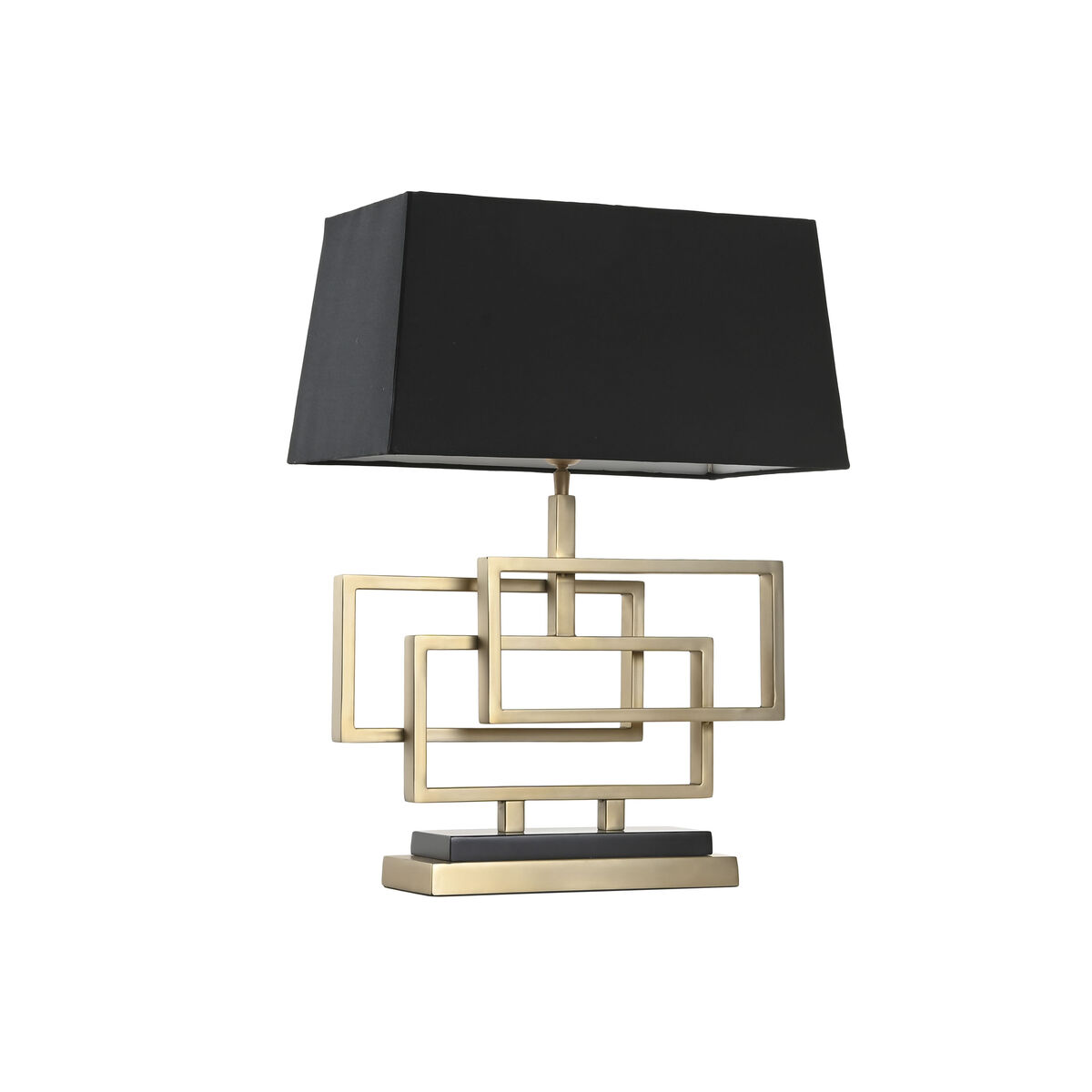Lâmpada de mesa Home ESPRIT Preto Dourado 50 W 220 V