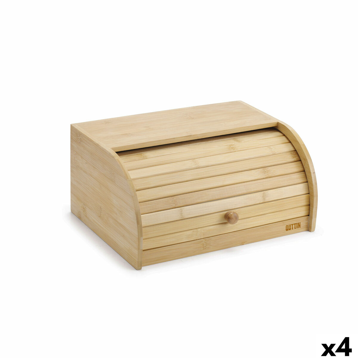 Cesta do Pão Quttin Bambu 38 x 28 x 18 cm (4 Unidades)