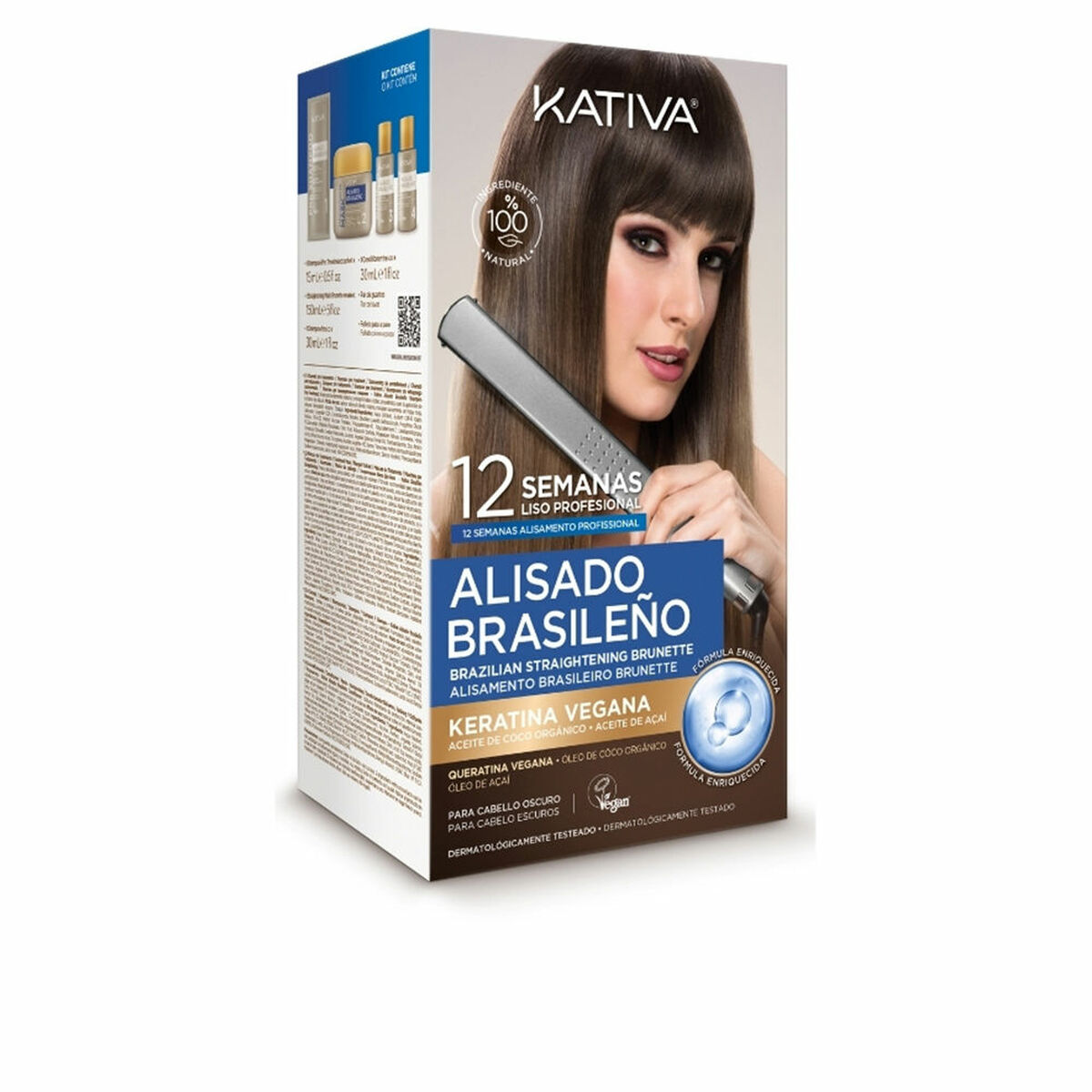 Conjunto de Cabeleireiro Kativa Alisado Brasileño