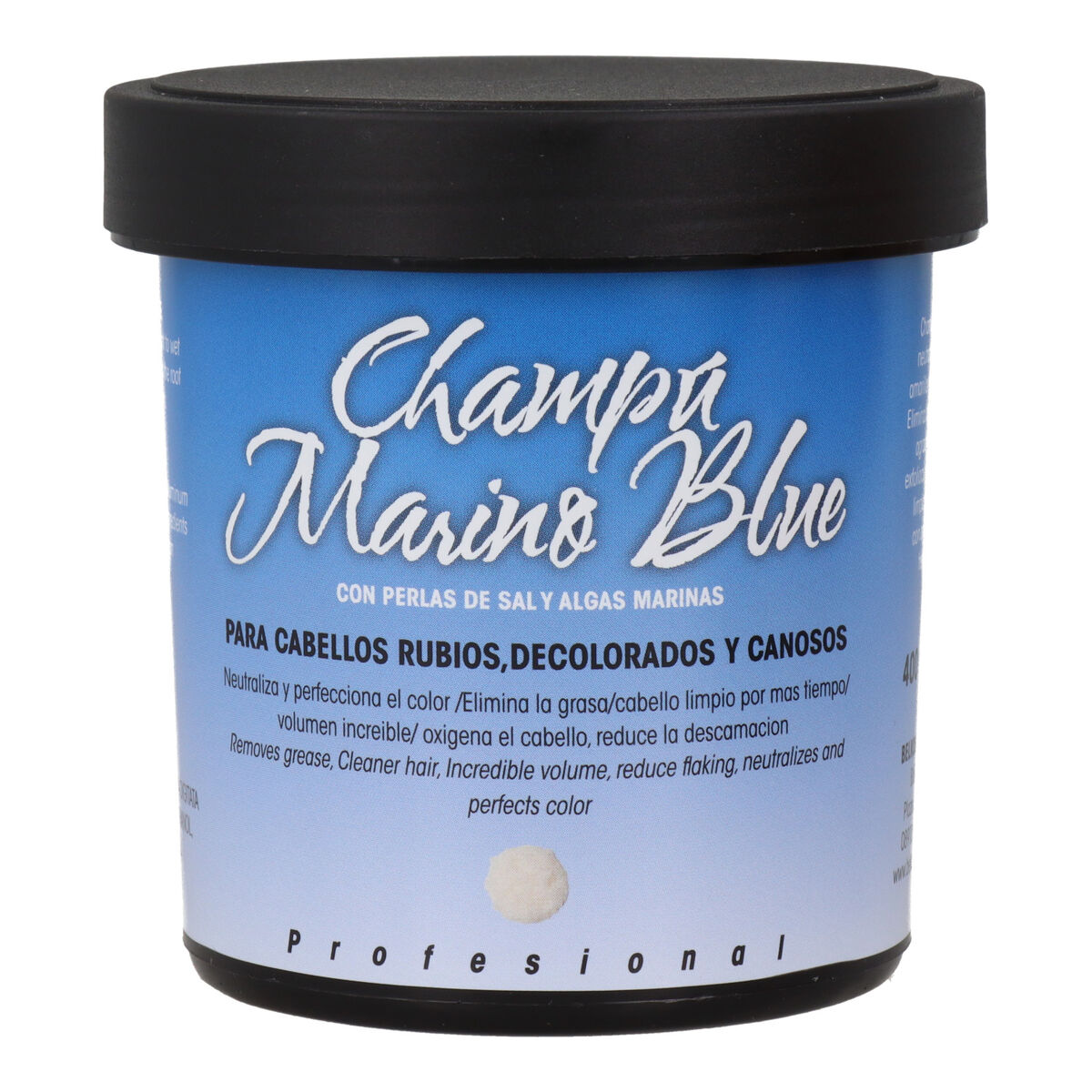 Champô para Cabelos Ruivos ou Brancos Belkos Marino Blue 400 g