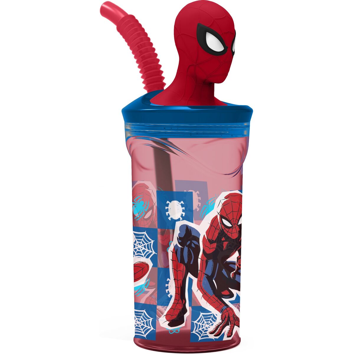 Copo com Palhinha Spider-Man CZ11338 3D