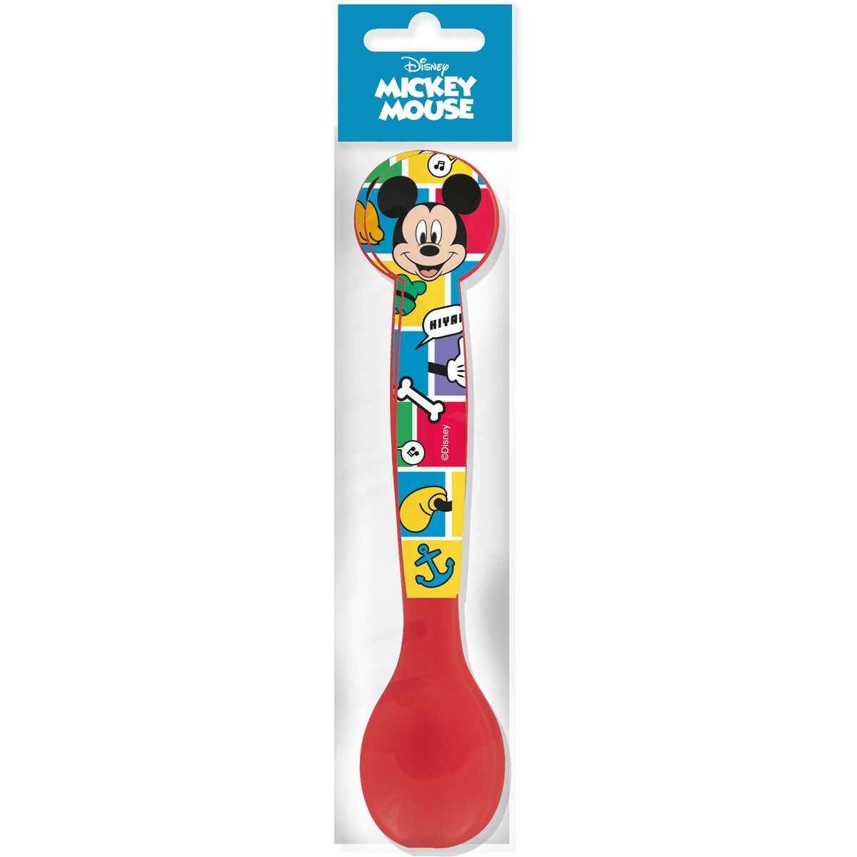 Conjunto de Talheres Mickey Mouse CZ11400 Multicolor Plástico 2 Peças