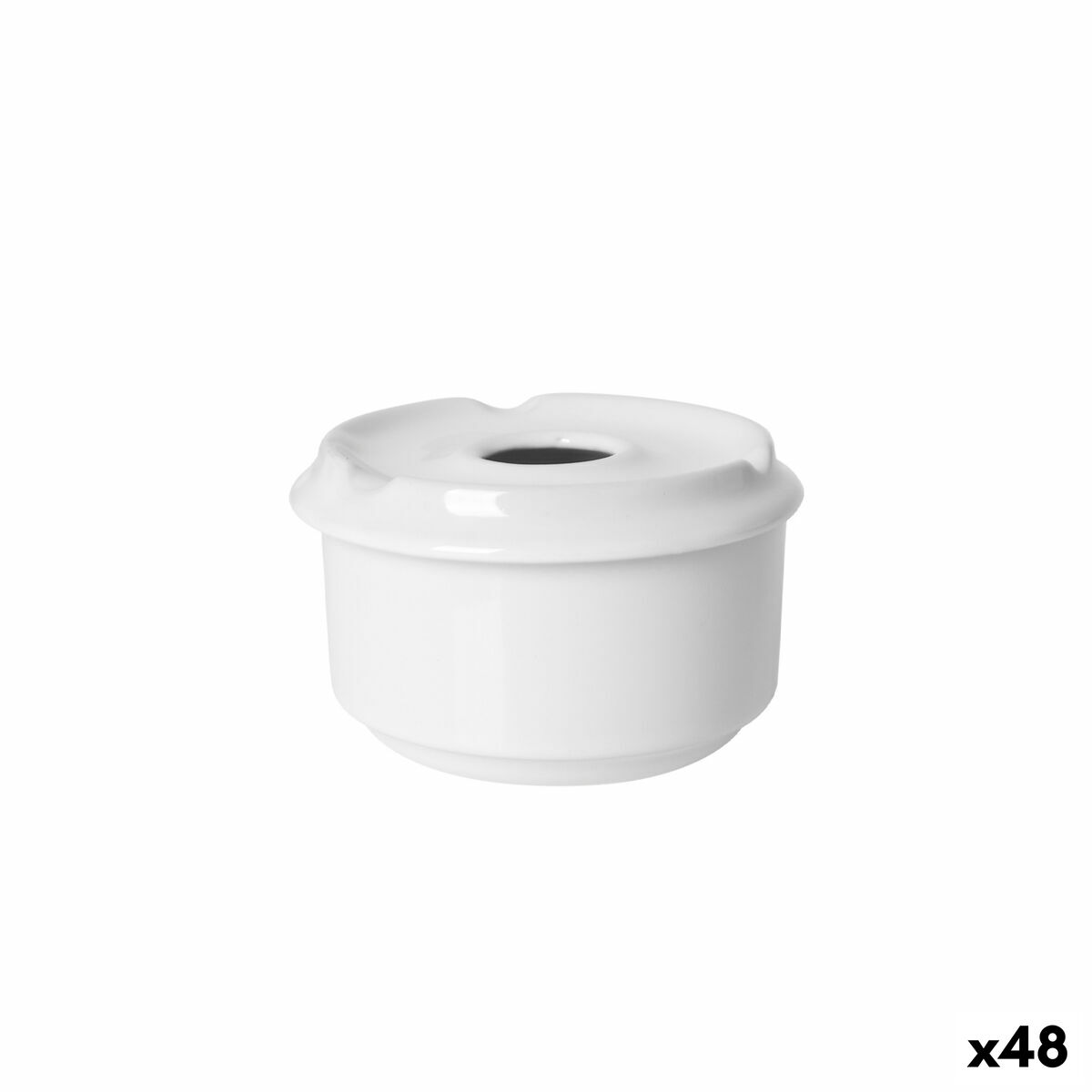 Cinzeiro Branco 11 x 11 x 7 cm Hotelaria (48 Unidades)