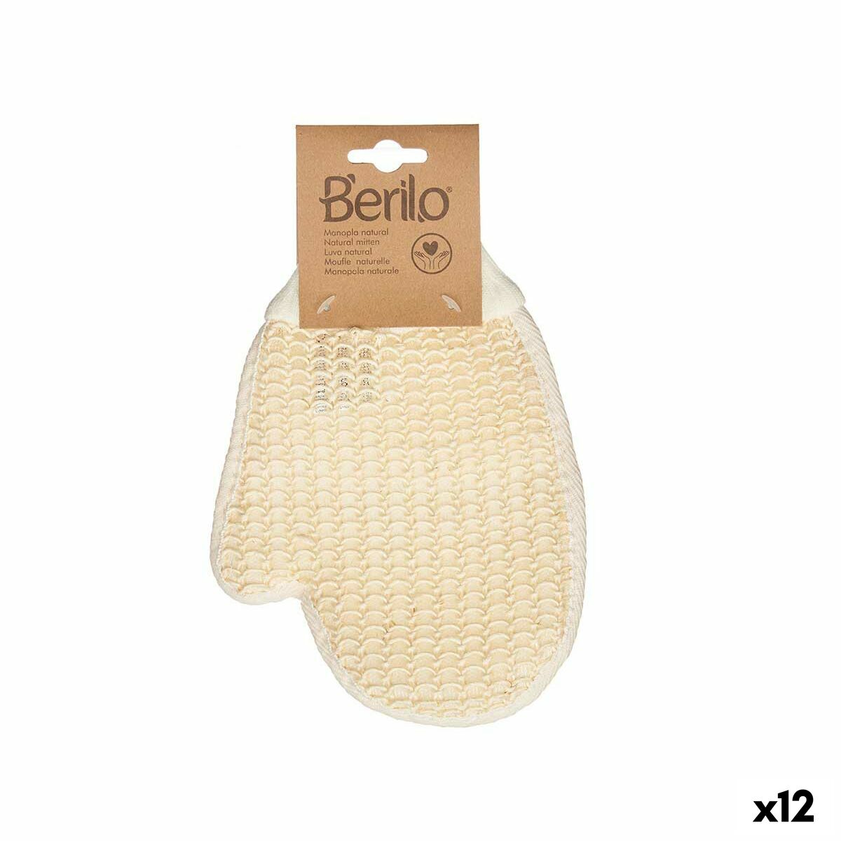 Luva Esfoliante Berilo Branco Bege (12 Unidades)
