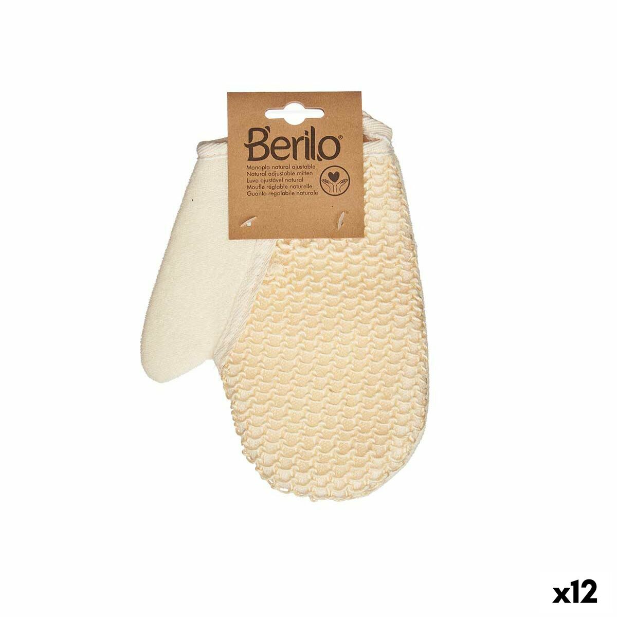 Luva Esfoliante Berilo Branco Bege (12 Unidades)