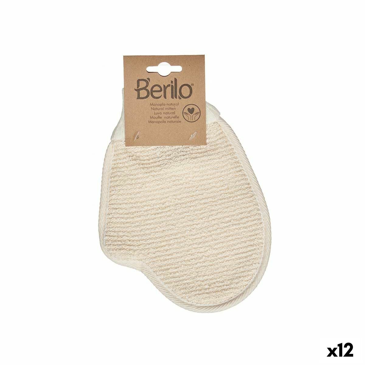 Luva Esfoliante Berilo Branco Bege (12 Unidades)