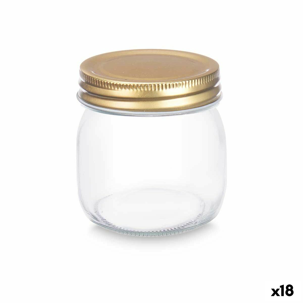 Frasco Vivalto Transparente Dourado 180 ml (18 Unidades)