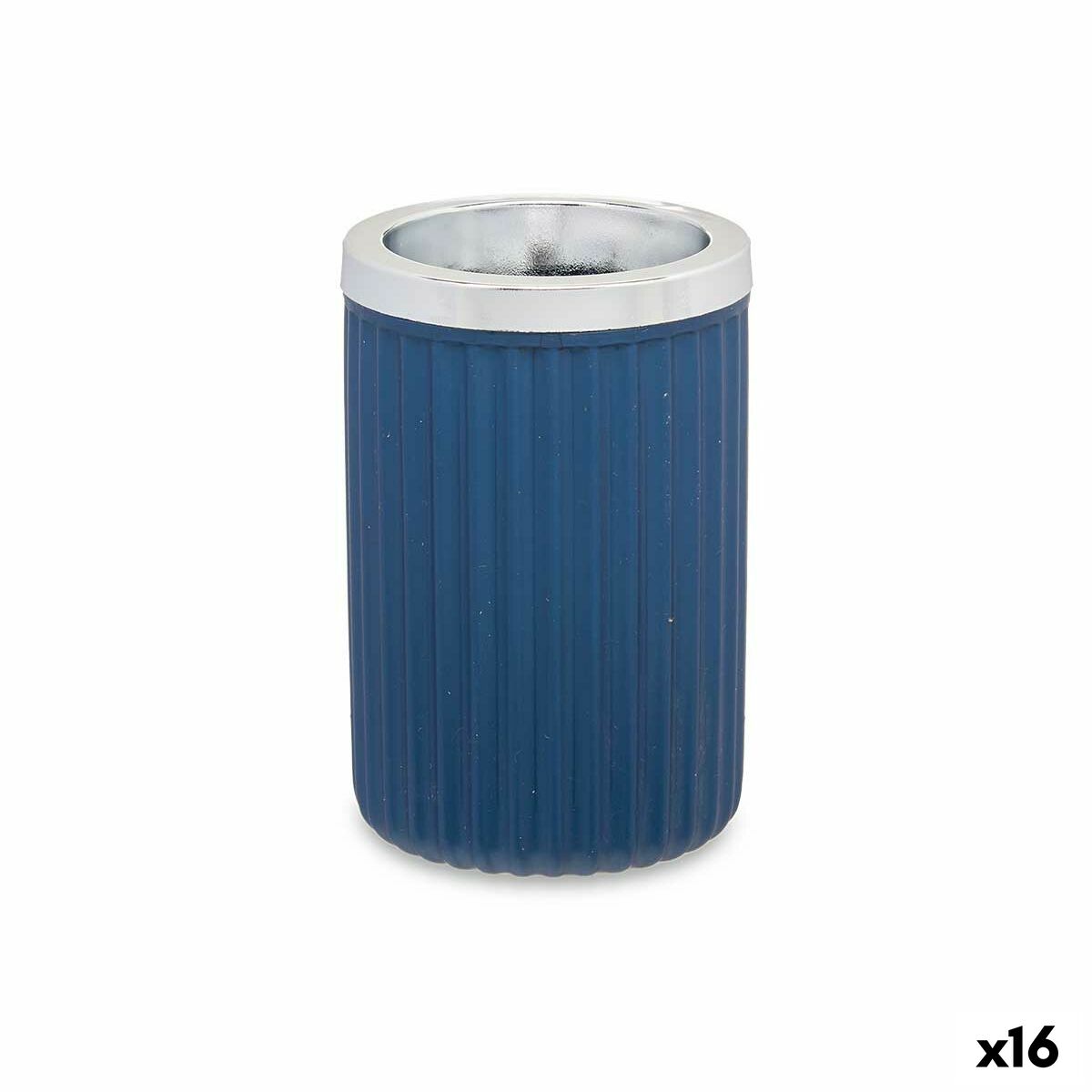 Copo Berilo Azul Plástico 7,5 x 11,5 x 7,5 cm (16 Unidades)