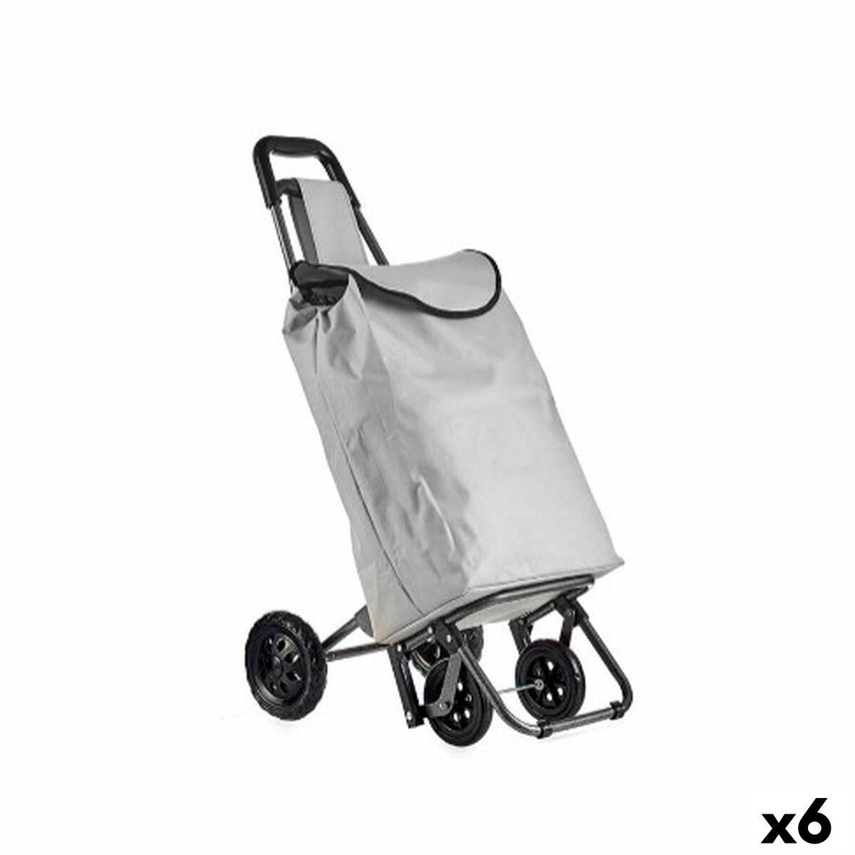 Carro de Compras Kinvara Preto Cinzento 30 L 22 x 98 x 38 cm (6 Unidades)