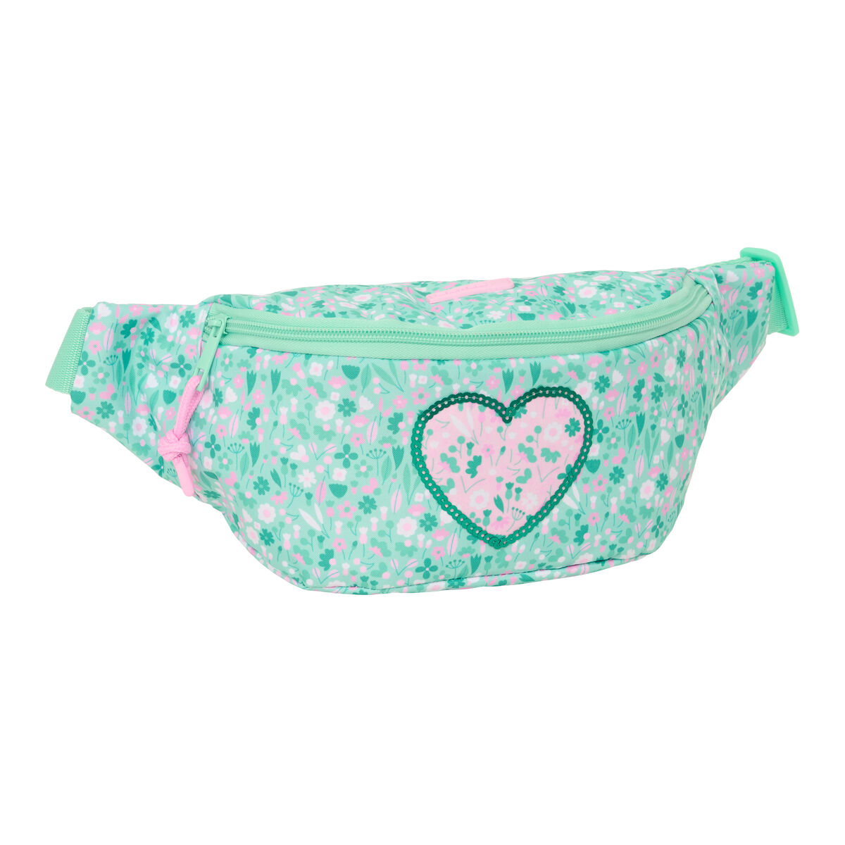 Bolsa de Cintura Safta Cuore Menta 23 x 12 x 9 cm