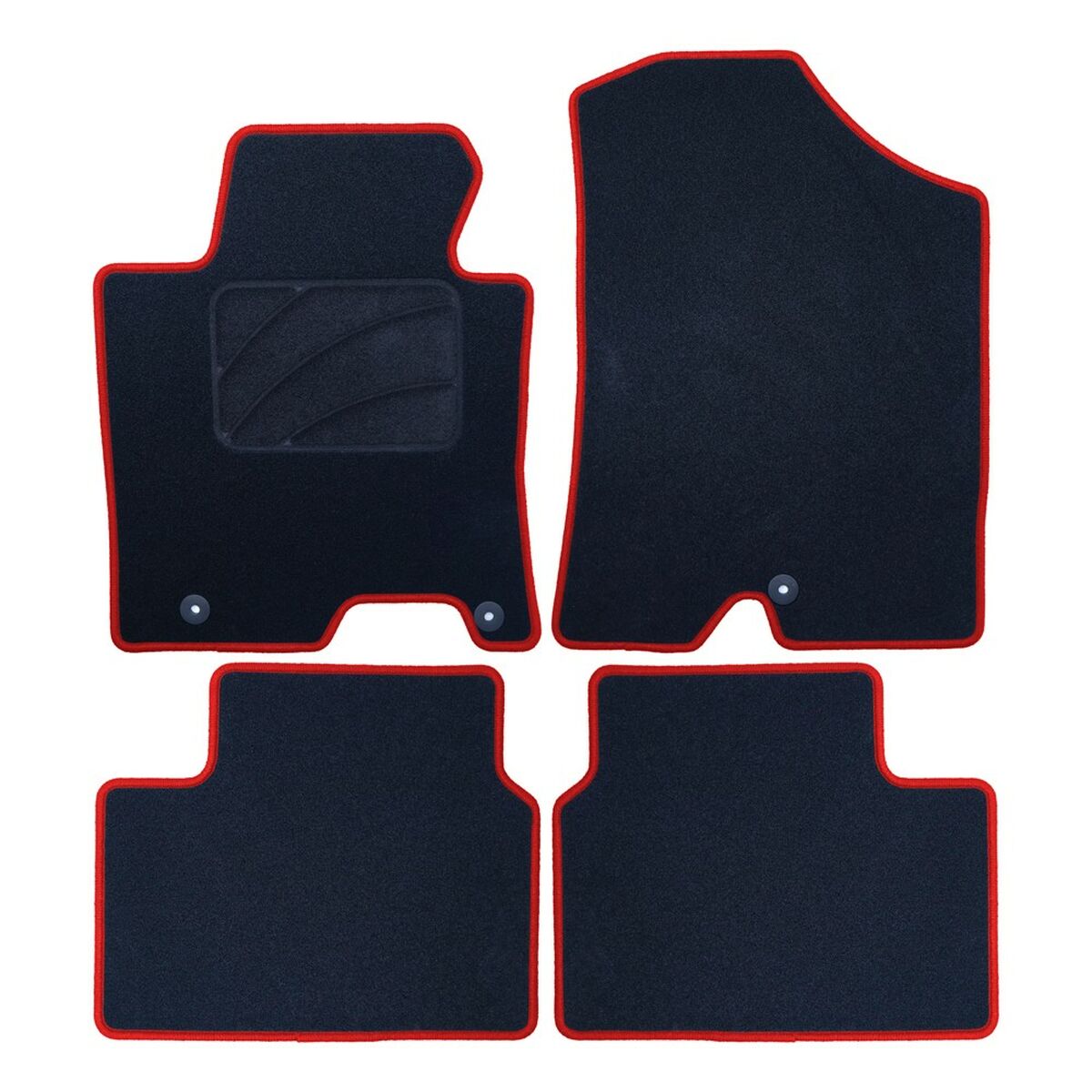 Conjunto de Tapetes de Carro OCC Motorsport OCCHY0014RD Vermelho Hyundai i30 5 Peças