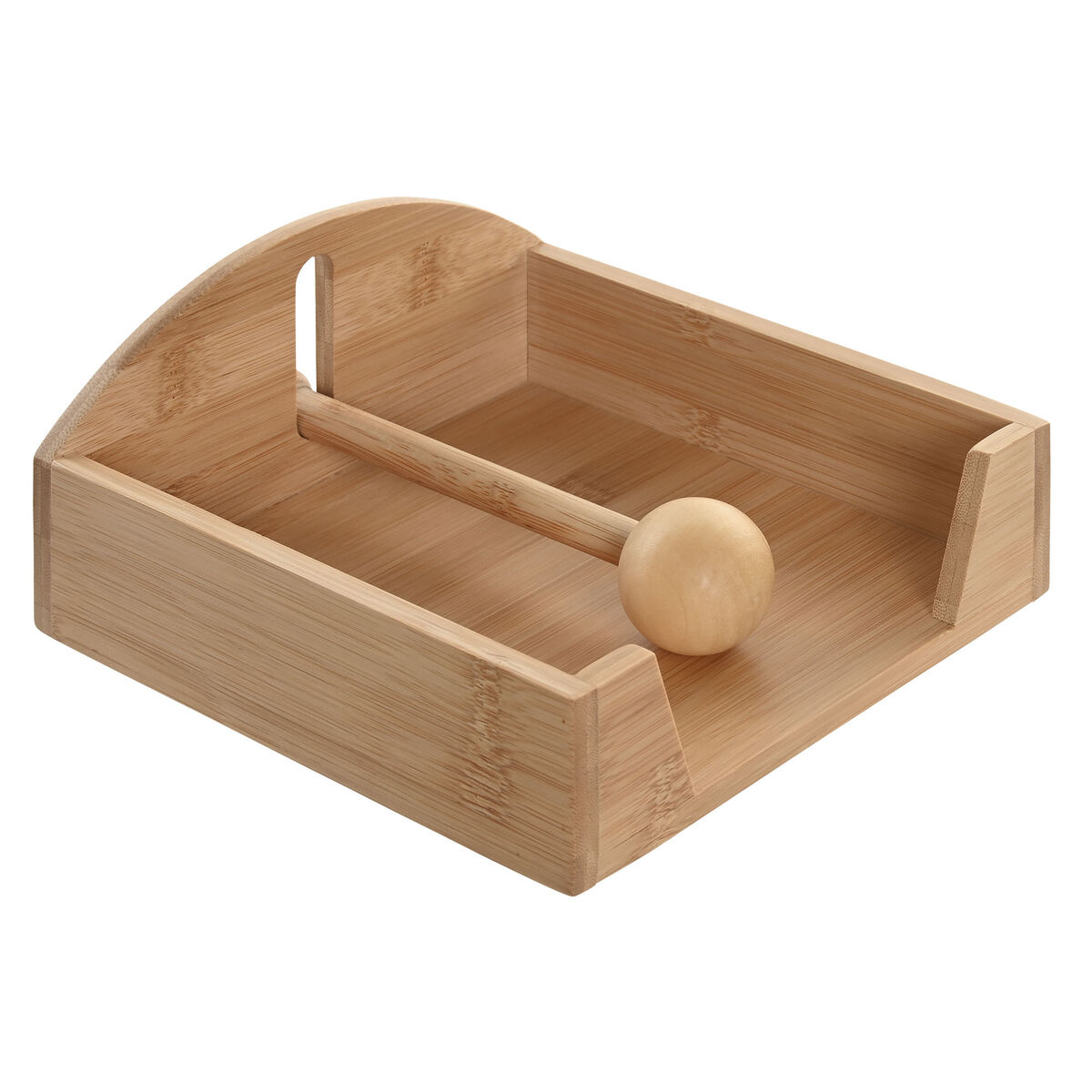 Porta-guardanapos Home ESPRIT Natural Bambu 19 x 21 x 8,8 cm