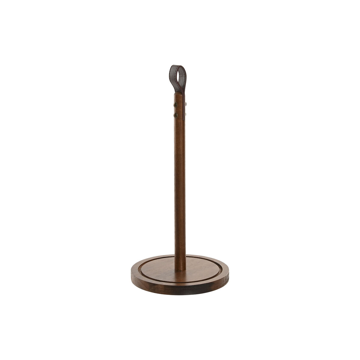 Suporte para Rolos de Papel de Cozinha Home ESPRIT Natural Poliuretano Acácia 15 x 15 x 33 cm