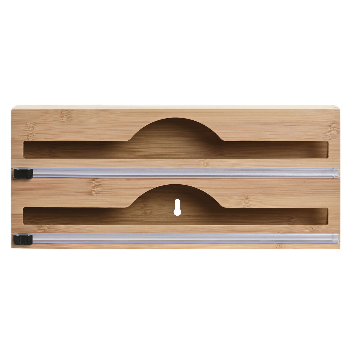 Suporte para Rolos de Papel de Cozinha Home ESPRIT Natural Bambu 33,5 x 7 x 14,5 cm