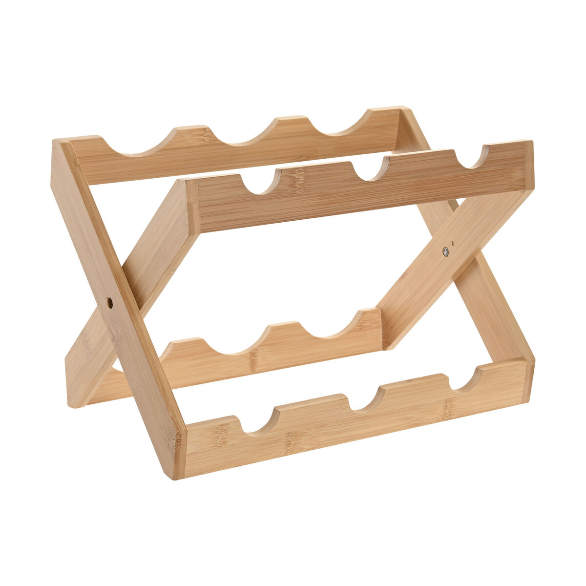 Suporte para garrafas Home ESPRIT Natural 35,5 x 20 x 29,5 cm