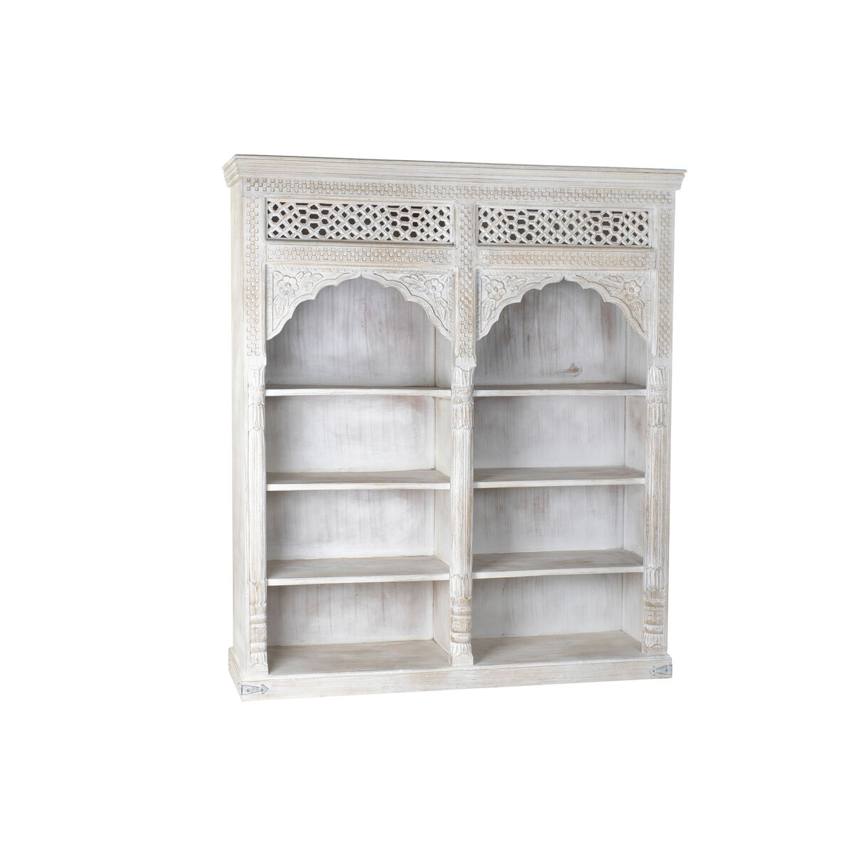 Estantes Home ESPRIT Branco Madeira de mangueira Madeira MDF 180 x 40 x 200 cm