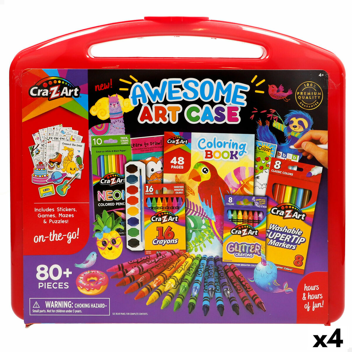 Conjunto de Desenho Cra-Z-Art (4 Unidades)