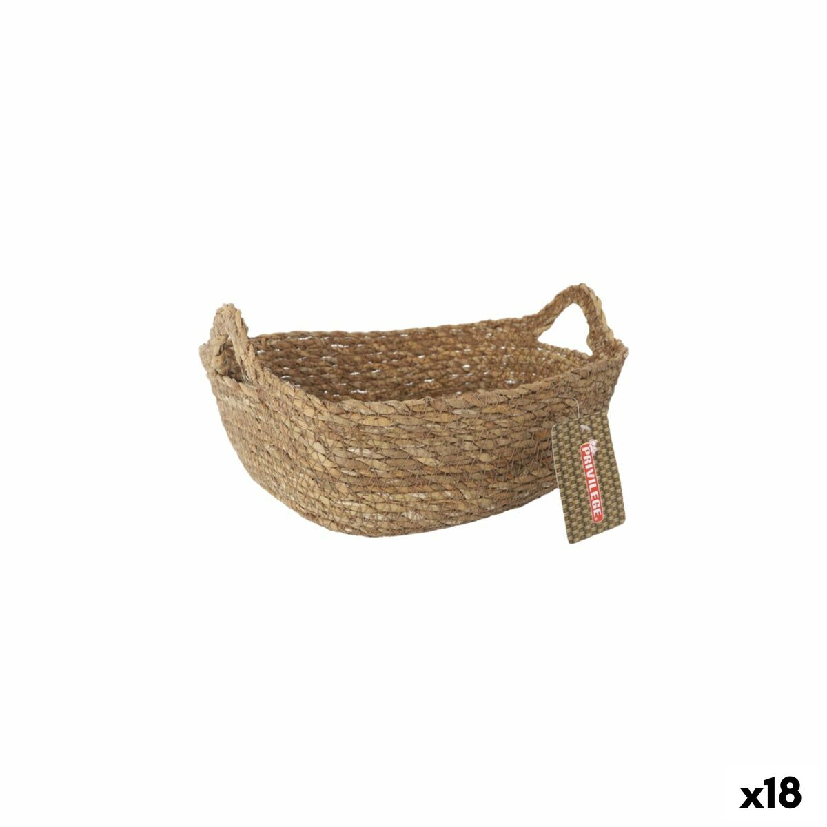 Caixa de Armazenagem Privilege vime 20 x 15 x 7 cm (18 Unidades)