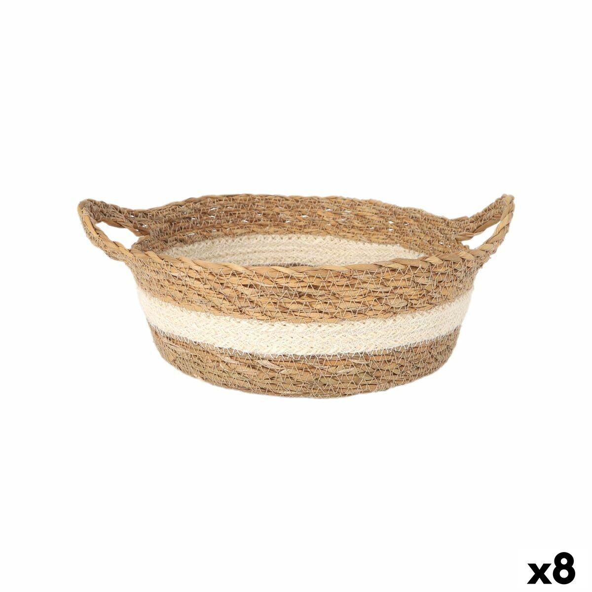 Caixa de Armazenagem Privilege Privilege vime Ø 27 x 9 cm (8 Unidades)