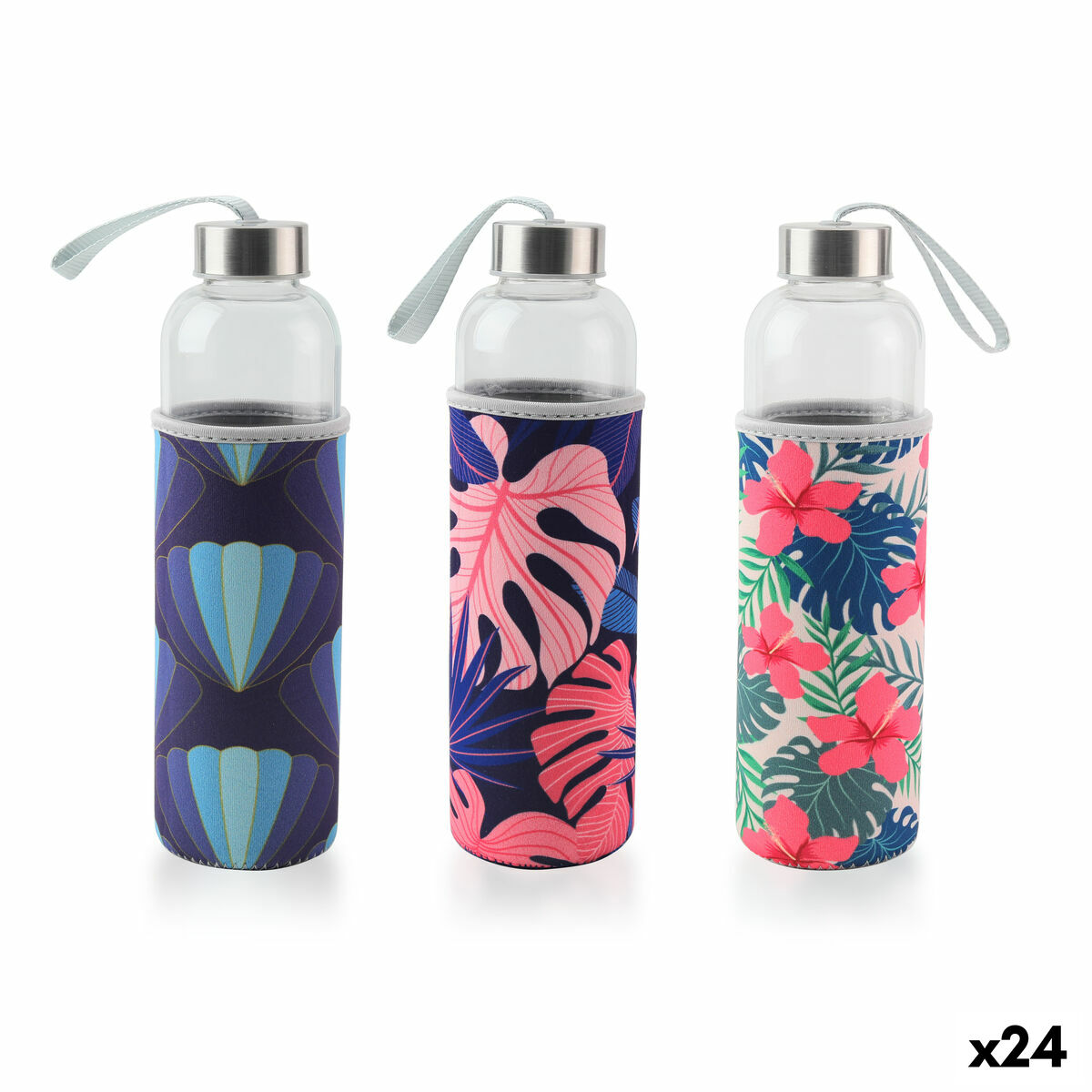 Garrafa de água Bewinner Vidro 600 ml (24 Unidades)