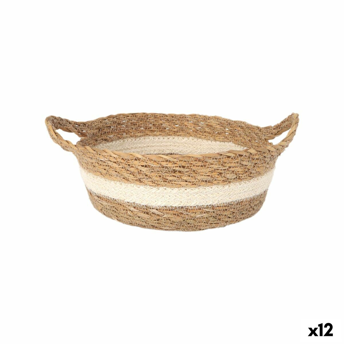 Caixa de Armazenagem Privilege vime ø 22 x 8 cm (12 Unidades)