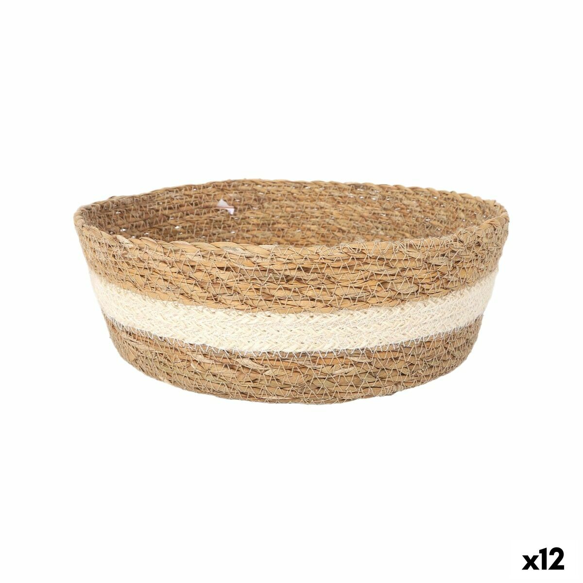 Caixa de Armazenagem Privilege Privilege vime Redonda ø 22 x 8 cm (12 Unidades)