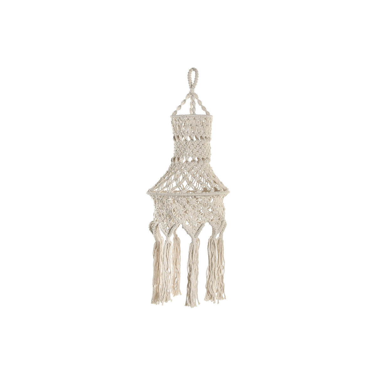 Abajur Home ESPRIT Macramé Urbana 30 x 30 x 30 cm