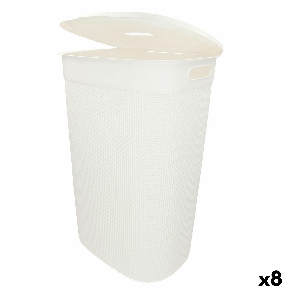 Cesto da Roupa Curver Branco Plástico 55 L 44 x 61 x 35 cm (8 Unidades)