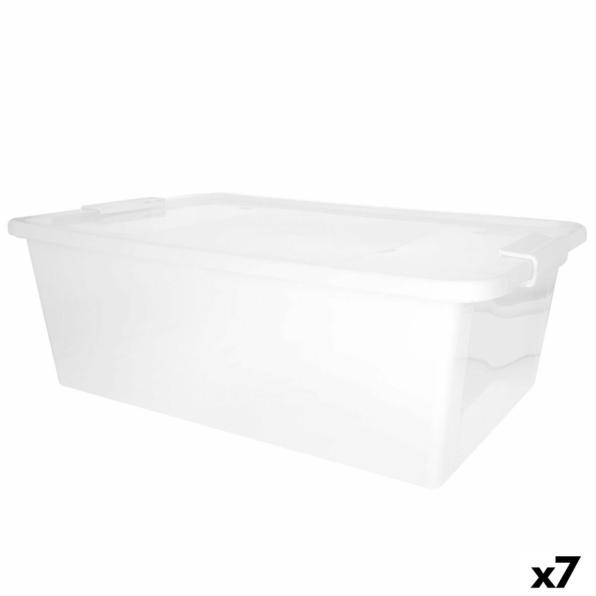 Caixa de Armazenagem com Tampa Curver Branco Plástico 26 L 55 x 19 x 35 cm (7 Unidades)