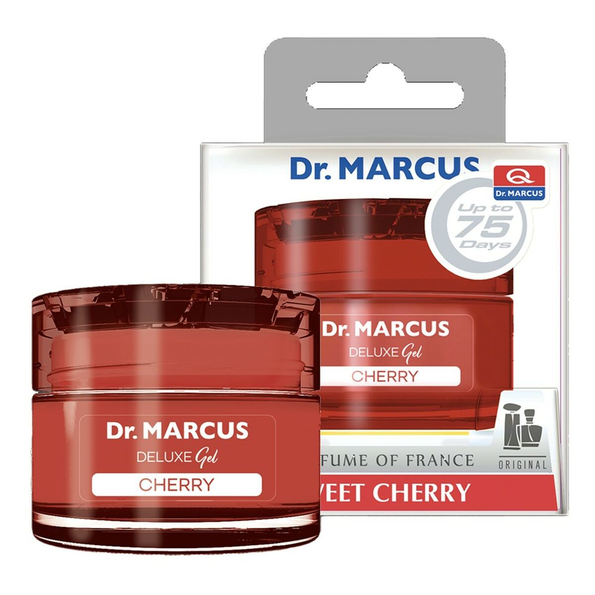 Ambientador Para Automóveis Dr Marcus Deluxe Cereja 50 ml Plástico Fragância Lata