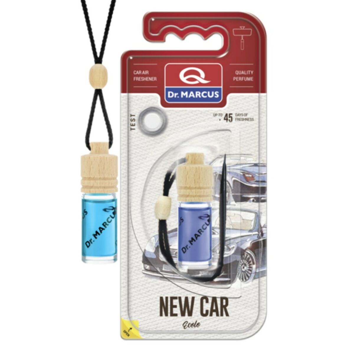 Ambientador Para Automóveis Dr Marcus Ecolo Automóvel novo 4,5 ml Madeira Cristal Fragância Colar 4 Peças