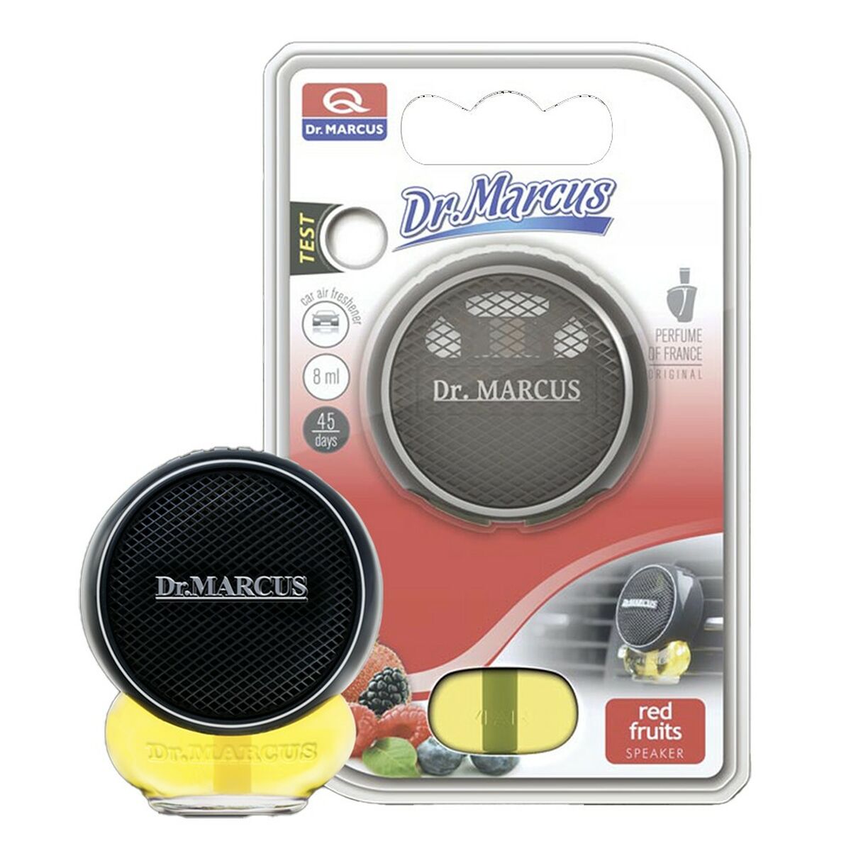 Ambientador Para Automóveis Dr Marcus Speaker Frutos vermelhos 8 ml Plástico Fragância (8 Unidades)