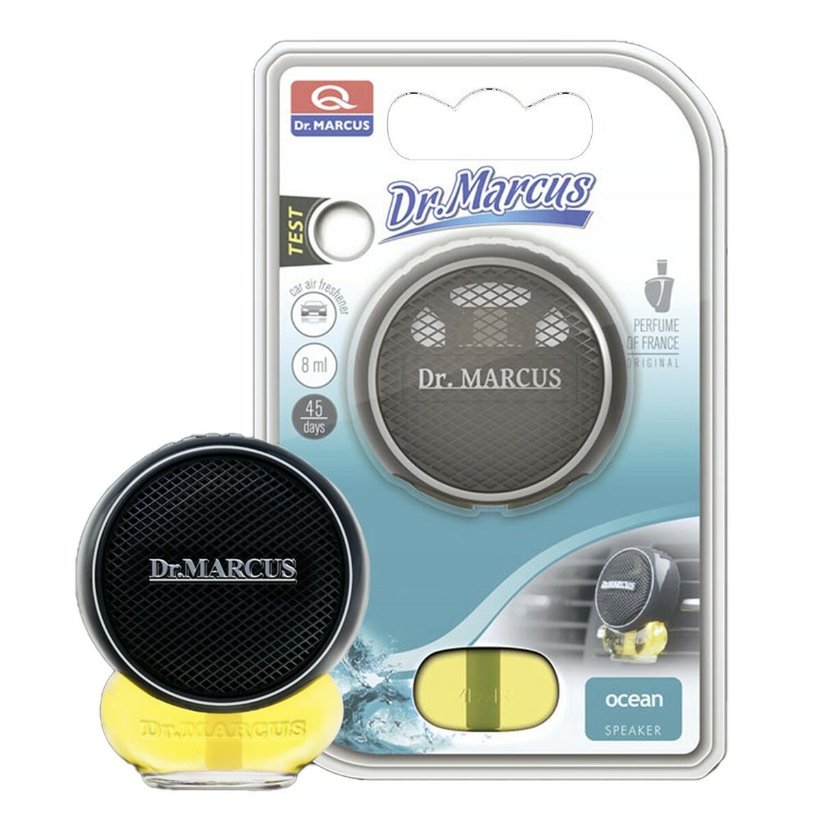 Ambientador Para Automóveis Dr Marcus Speaker Ocean 8 ml Plástico Fragância (8 Unidades)
