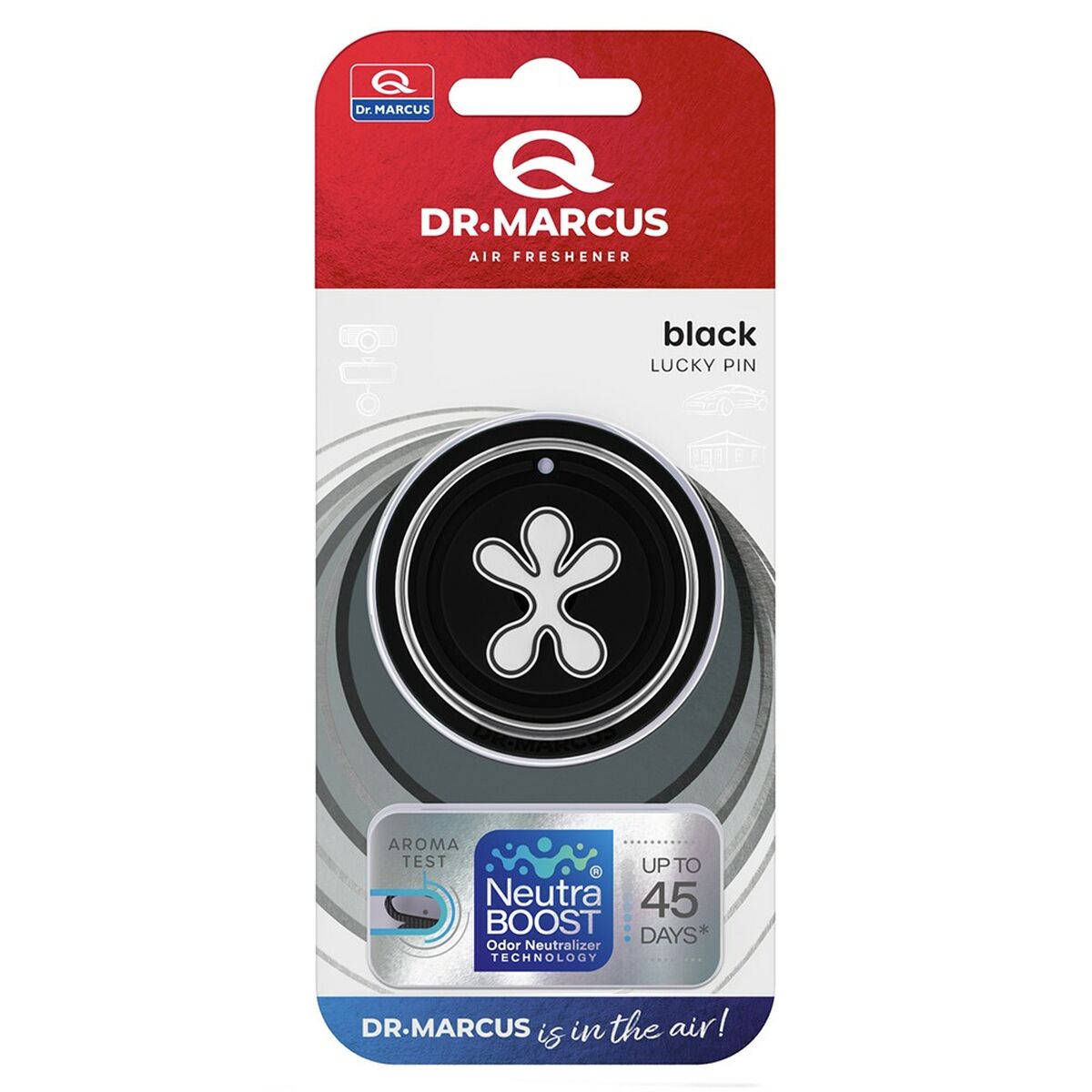 Ambientador Para Automóveis Dr Marcus Lucky Pin black Plástico