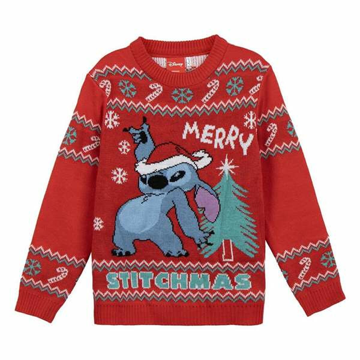 Jersey Unissexo Stitch Vermelho 8 Anos