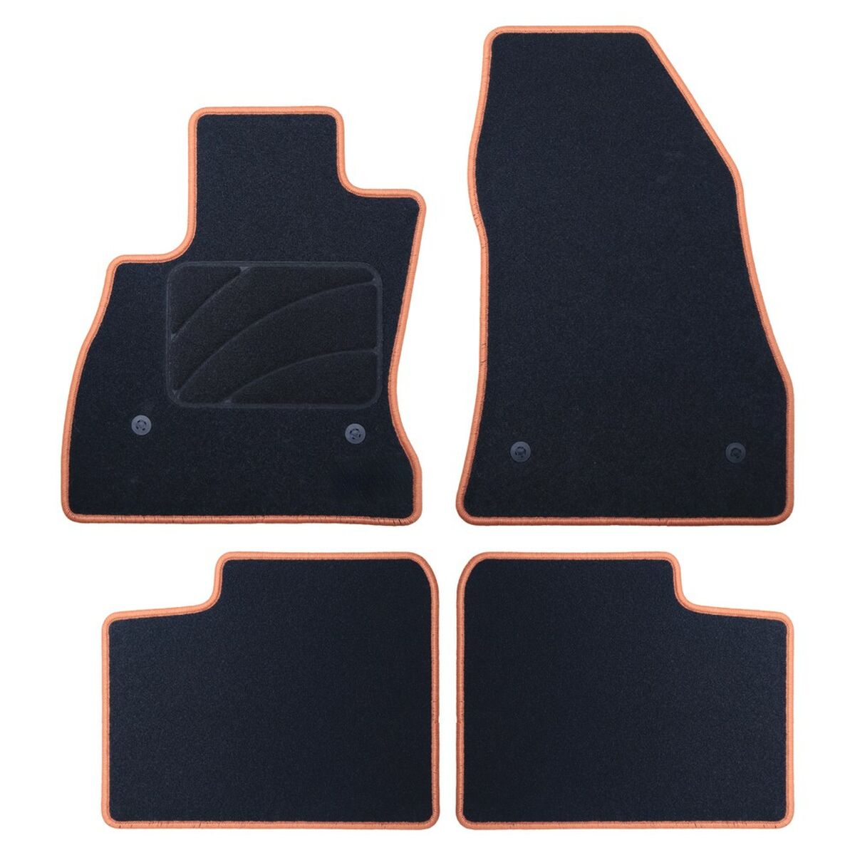 Conjunto de Tapetes de Carro OCC Motorsport OCCFT0004YE FIAT 500L 5 Peças