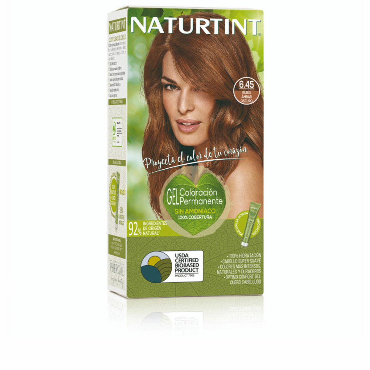 Tinta Permanente Naturtint NATURTINT COLORACIÓN 6.45-Rubio Ámbar Oscuro 170 ml